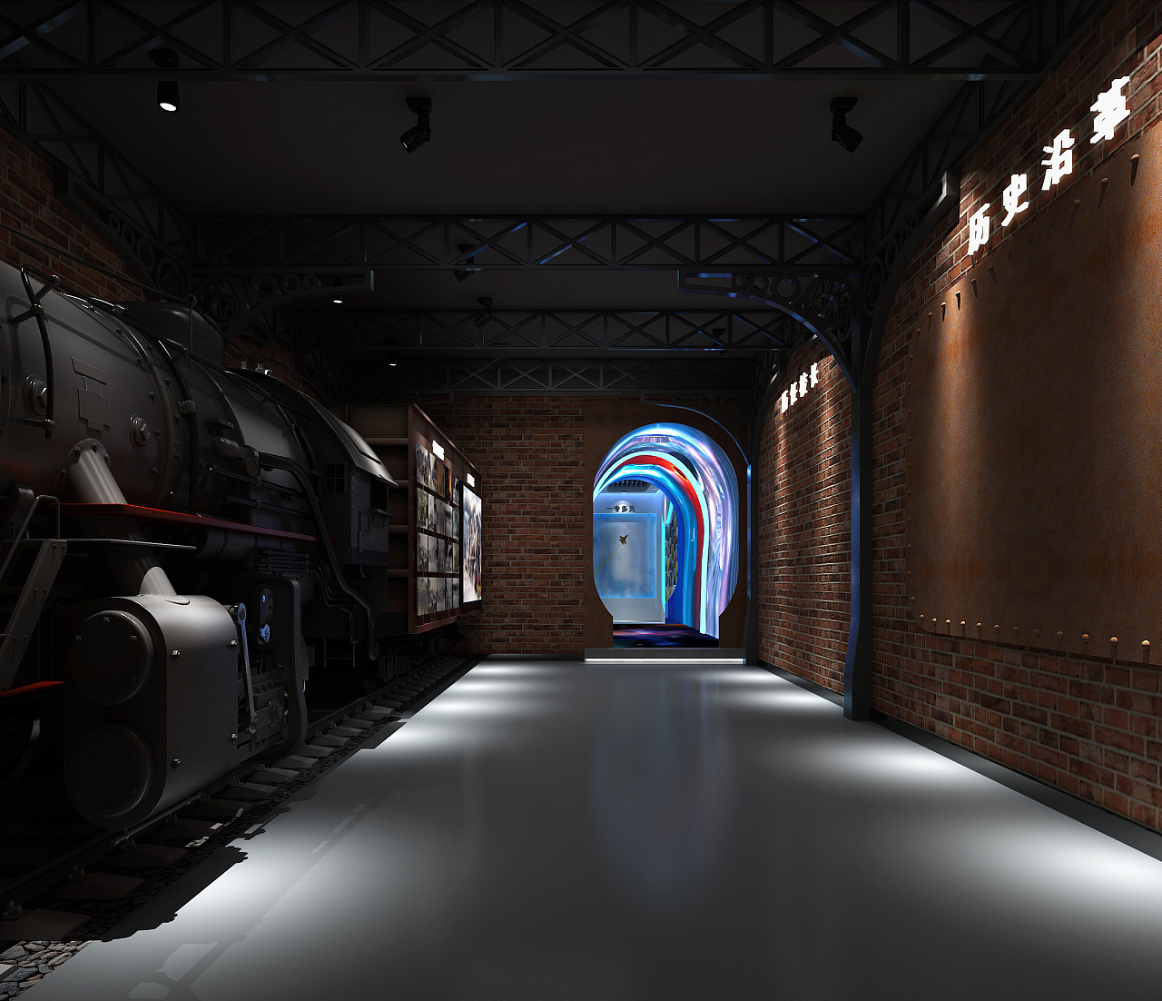 郑州校史馆建设-郑州x小学校史馆装修设计效果图