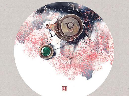 诗词画雅集（一）——圆框版