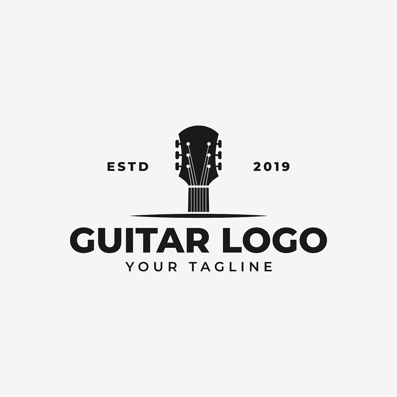 【素材】吉他音乐logo标志