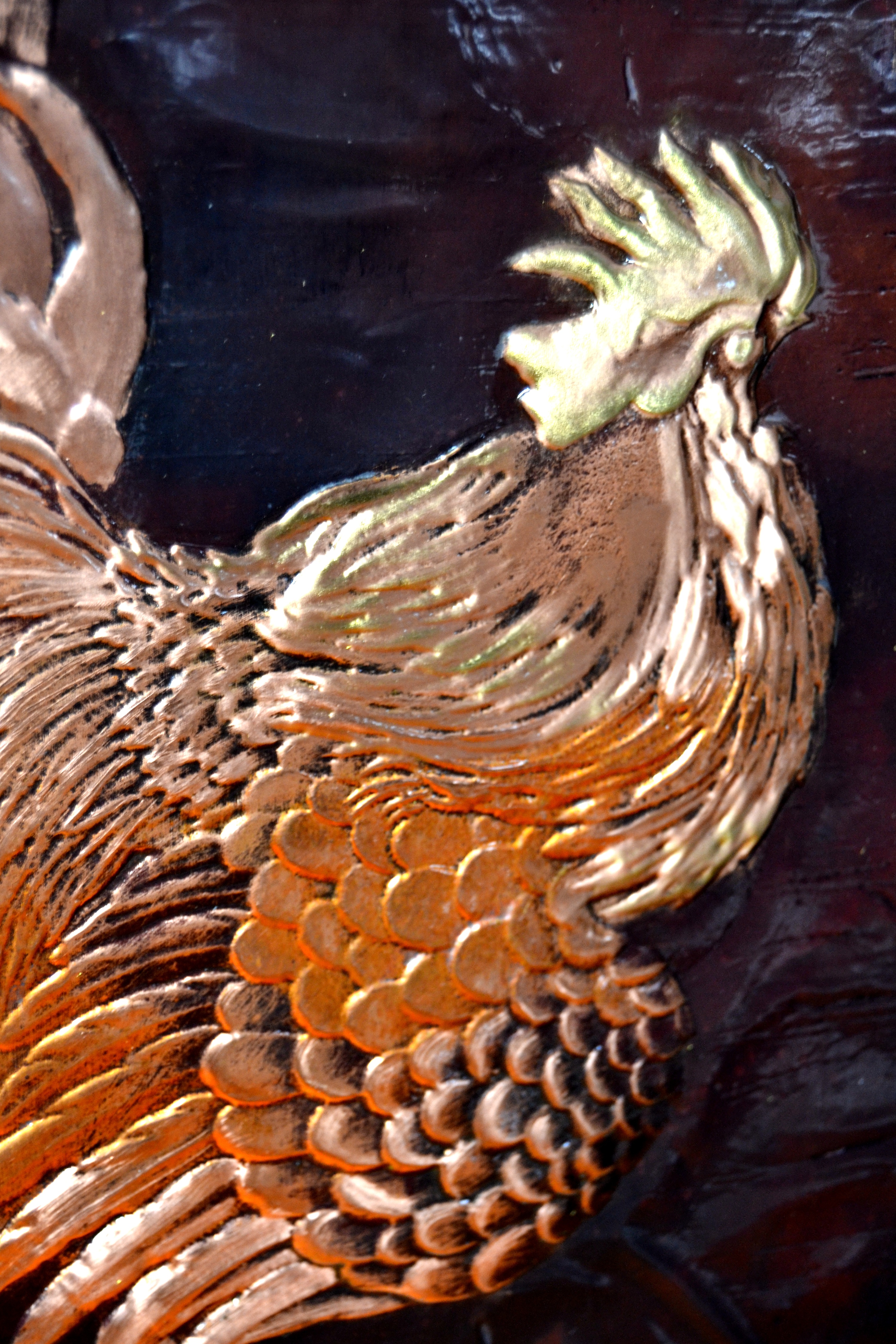 金鸡报晓|纯艺术|绘画|铜敲手艺人 - 原创作品 - 站酷 (zcool)