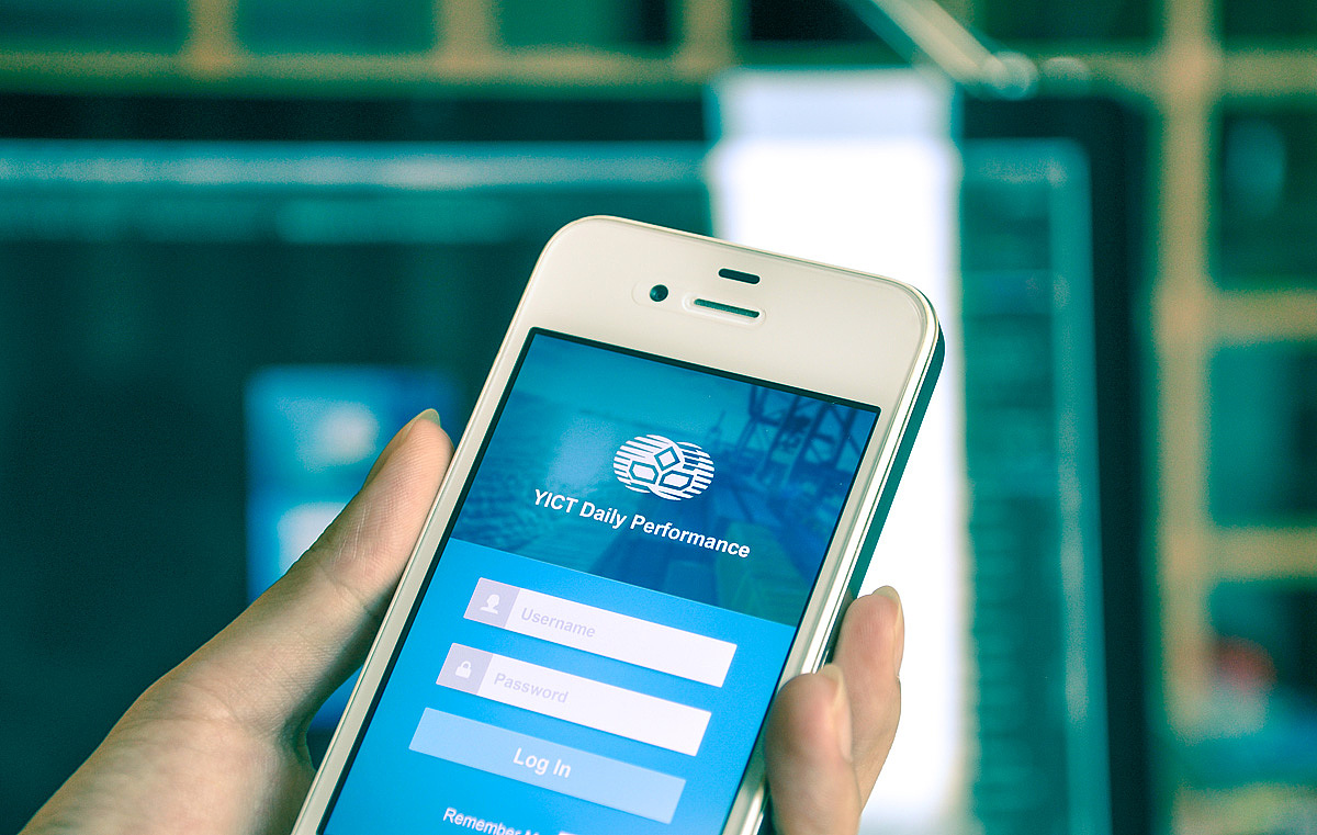 盐田国际集装箱码头APP视觉设计