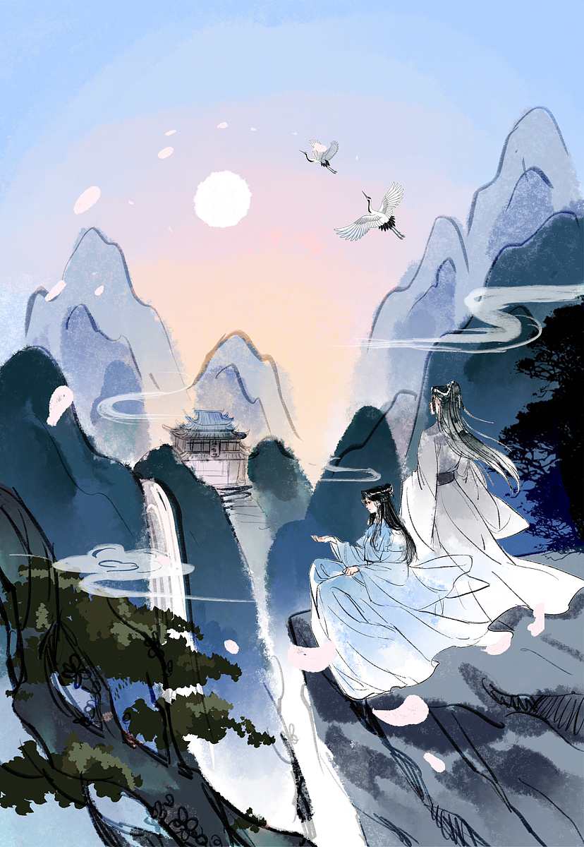 之前画的小说封面和内页插画（图ZMzIyMzk0MTM2） - 商业插画 - 站酷设计师森杏子原创素材 - 站酷ZCOOL