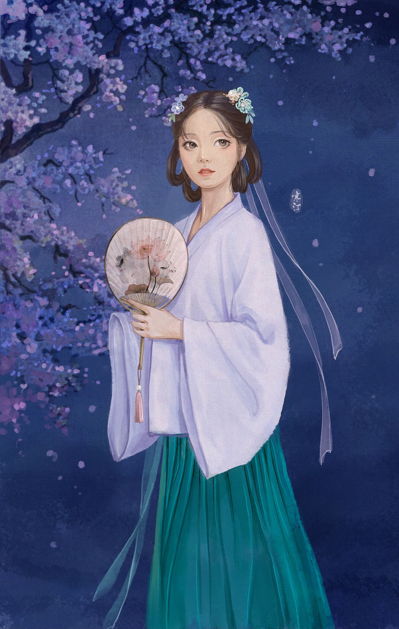 照朱颜|插画|艺术插画|月溪鸣_原创作品-站酷(zcool)