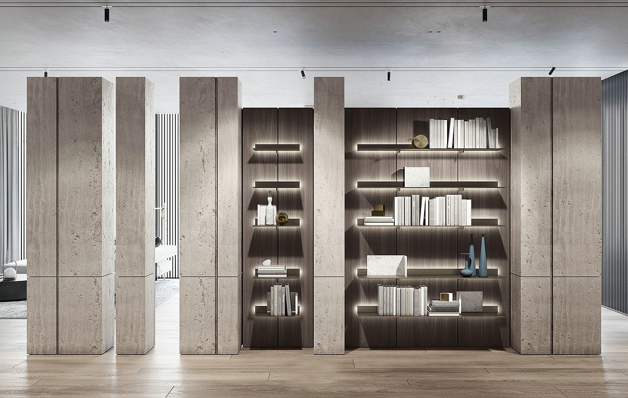 原木与简洁白,赋予空间细腻质感