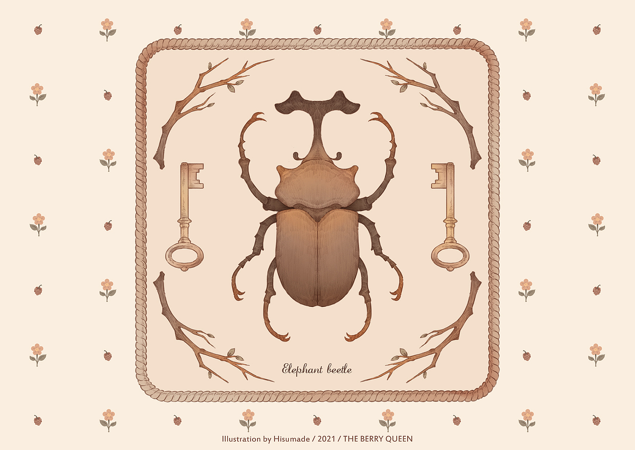 【THE BERRY QUEEN / 梅子皇后】复古印花插画