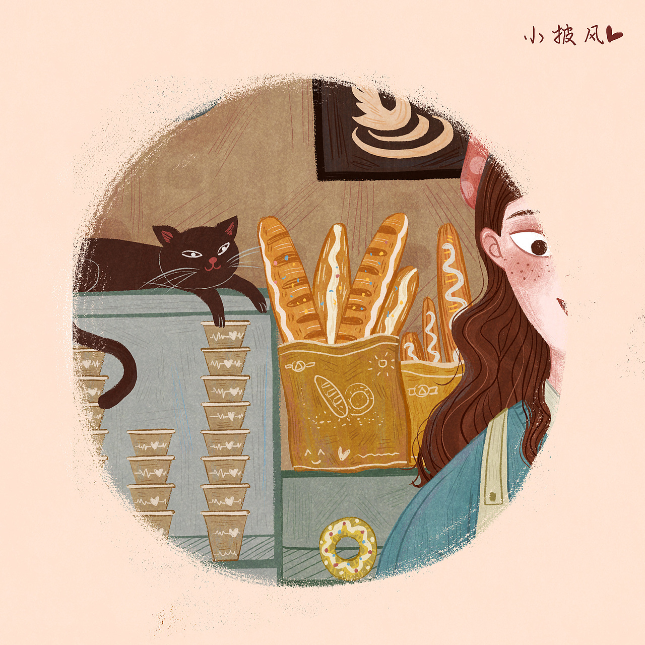 请你喝杯咖啡～给你做一个大杯的☕️（图ZMjAwMDMwMDAw） - 商业插画 - 站酷设计师小披风R原创素材 - 站酷ZCOOL