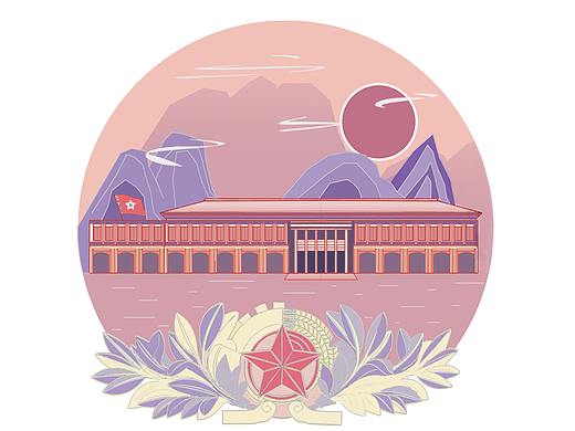 遵义会址小插画