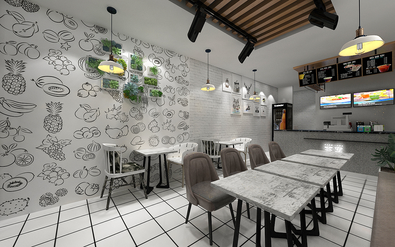 答案奶茶店（图ZMjQyOTYxMDY0） - 家装设计 - 站酷设计师3D设计联系我原创素材 - 站酷ZCOOL