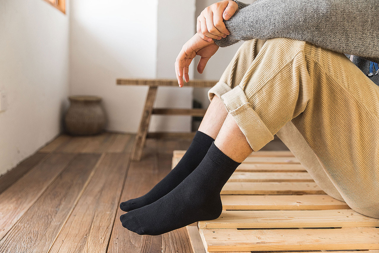 2019棉竹屋秋冬男袜加厚商务日系