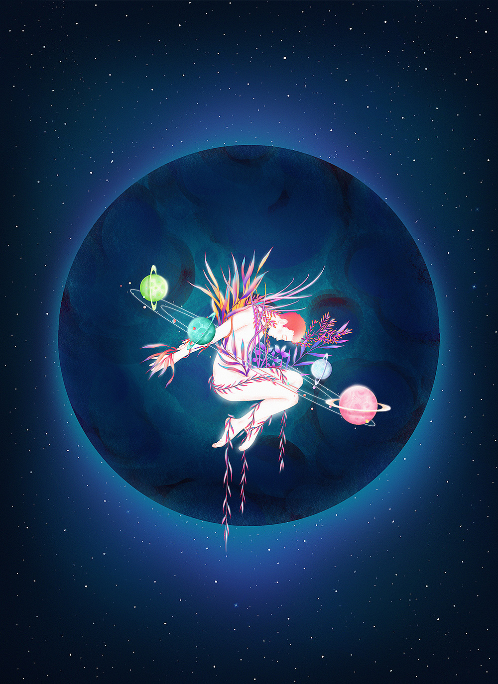 《繁花落梦》（图ZMTAzNTA0NTM2） - 商业插画 - 站酷设计师南国夏原创素材 - 站酷ZCOOL