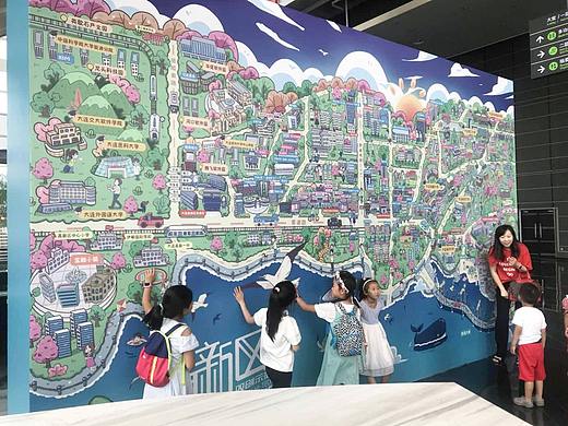 大连高新园区手绘地图