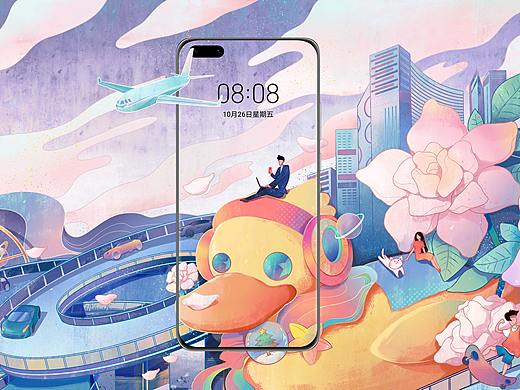 华为全球主题设计大赛--创意壁纸 高校 动效