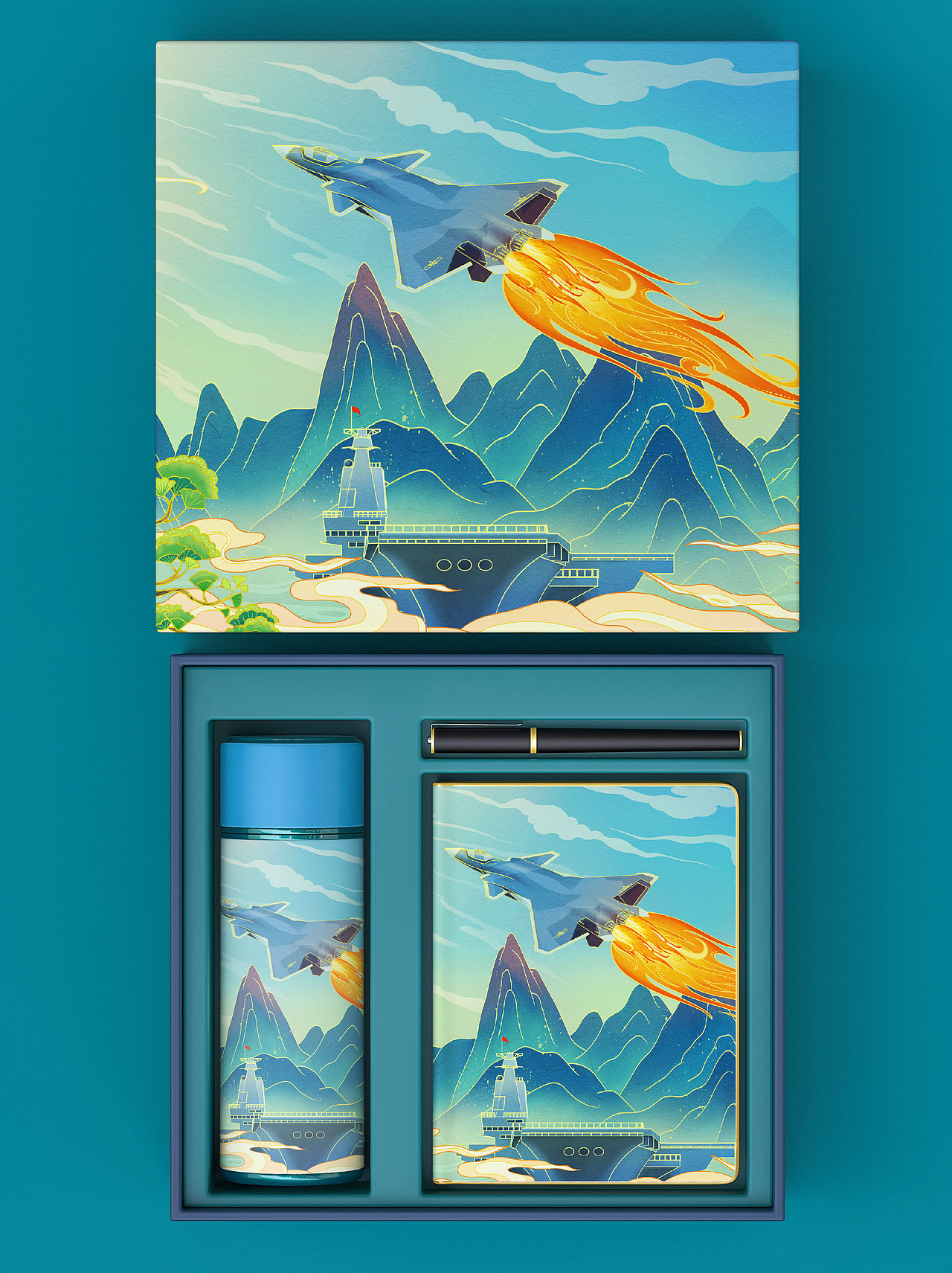 《长空之王》歼20国潮插画（图ZMzM4MTA0NjU2） - 艺术插画 - 站酷设计师衡了个星原创素材 - 站酷ZCOOL