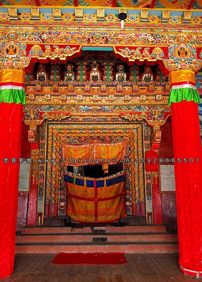 西藏藏式少数民族彩绘实例作品欣赏