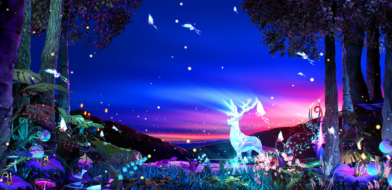 幻光森林（图ZMjc0MTExMTc2） - 场景 - 站酷设计师huimingPeng原创素材 - 站酷ZCOOL