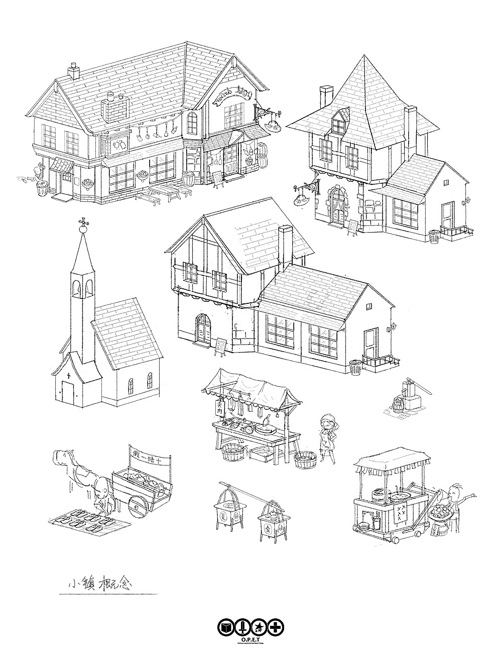 《大力金刚大电影》前期美术工作—意世界小镇设计