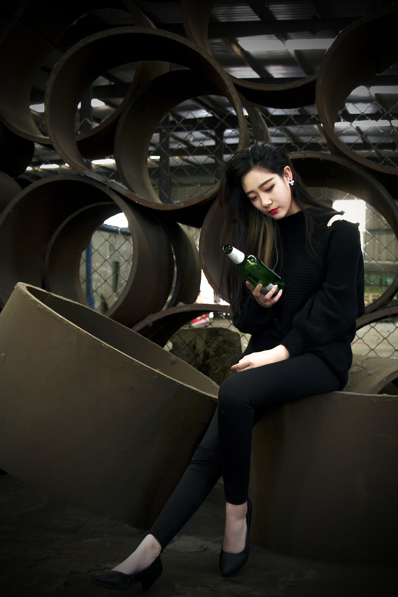 外拍写真 第一弹 工厂工业风|摄影|人像摄影|对儿勾儿工作室 - 原创