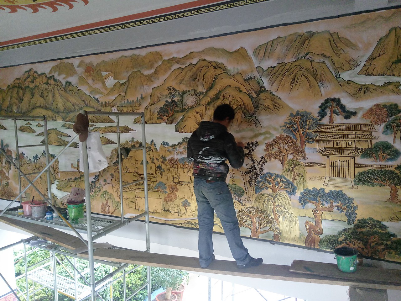 昆明禄劝民族小学校园文化建设墙体彩绘