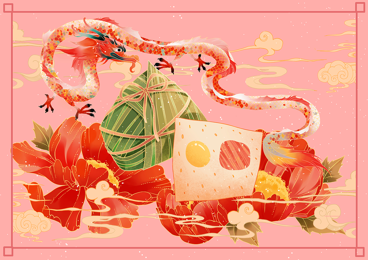 《潮年货》嘉兴粽子（图ZMjQwNzUwNDEy） - 包装 - 站酷设计师Ajin金原创素材 - 站酷ZCOOL
