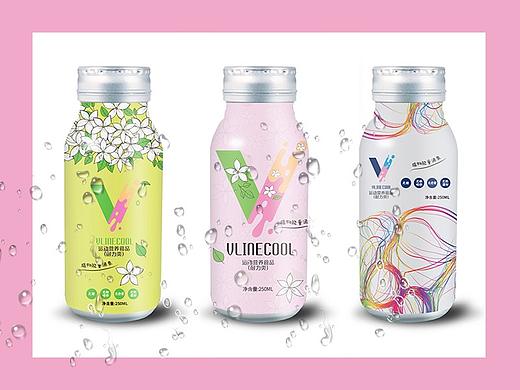 女性饮料瓶包装设计