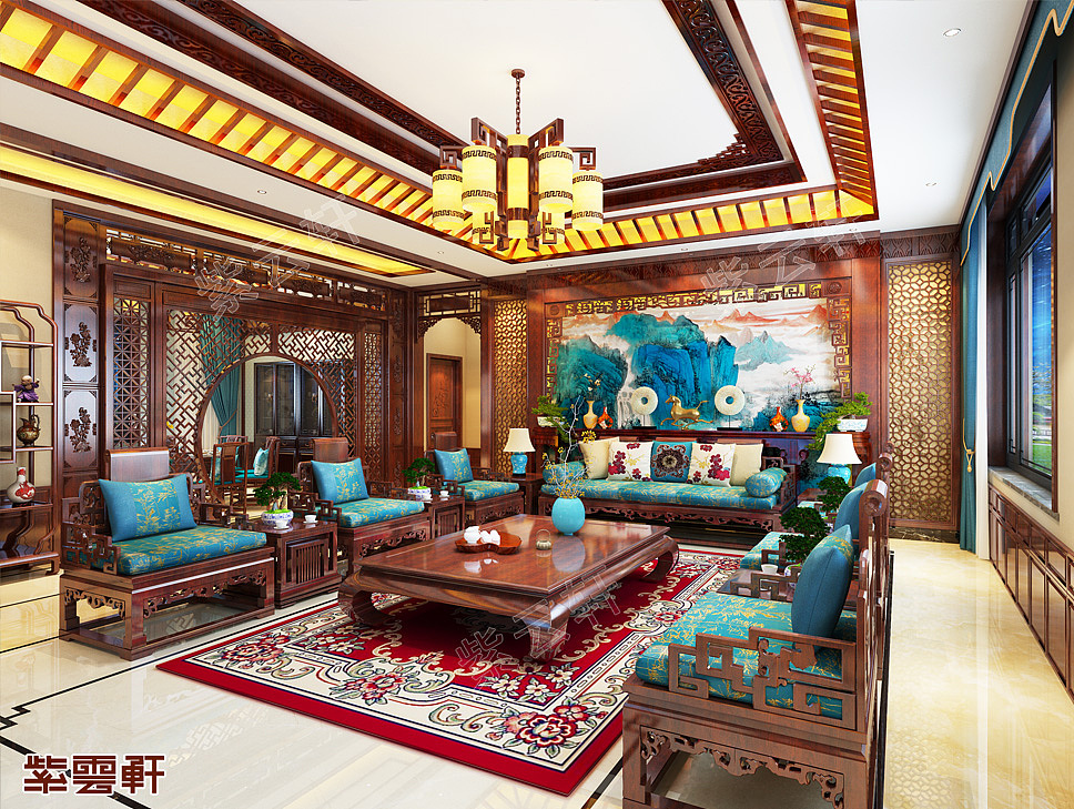 紫云轩山东豪宅中式装修之家