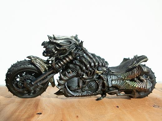 重金屬賽博朋克摩托車（個人主頁-ZNDg0Nzg0MjA=） - 手辦/模玩 - 站酷設(shè)計師三月雪婷原創(chuàng)素材 - 站酷ZCOOL