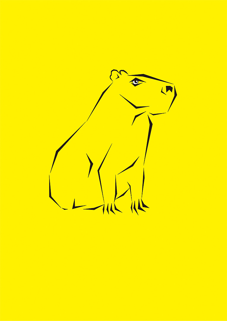 水豚标志设计|平面|logo|welouse - 原创作品 - 站酷 (zcool)