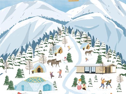 冰天雪地里嬉闹,牧场活动