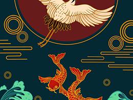 中国风插画包装设计