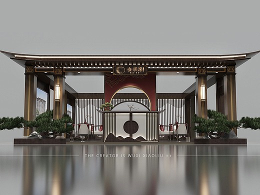 中式地产展位设计