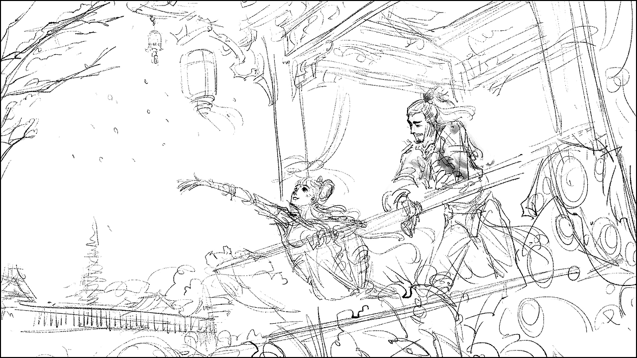 之前为射雕画的《冬至》活动KV