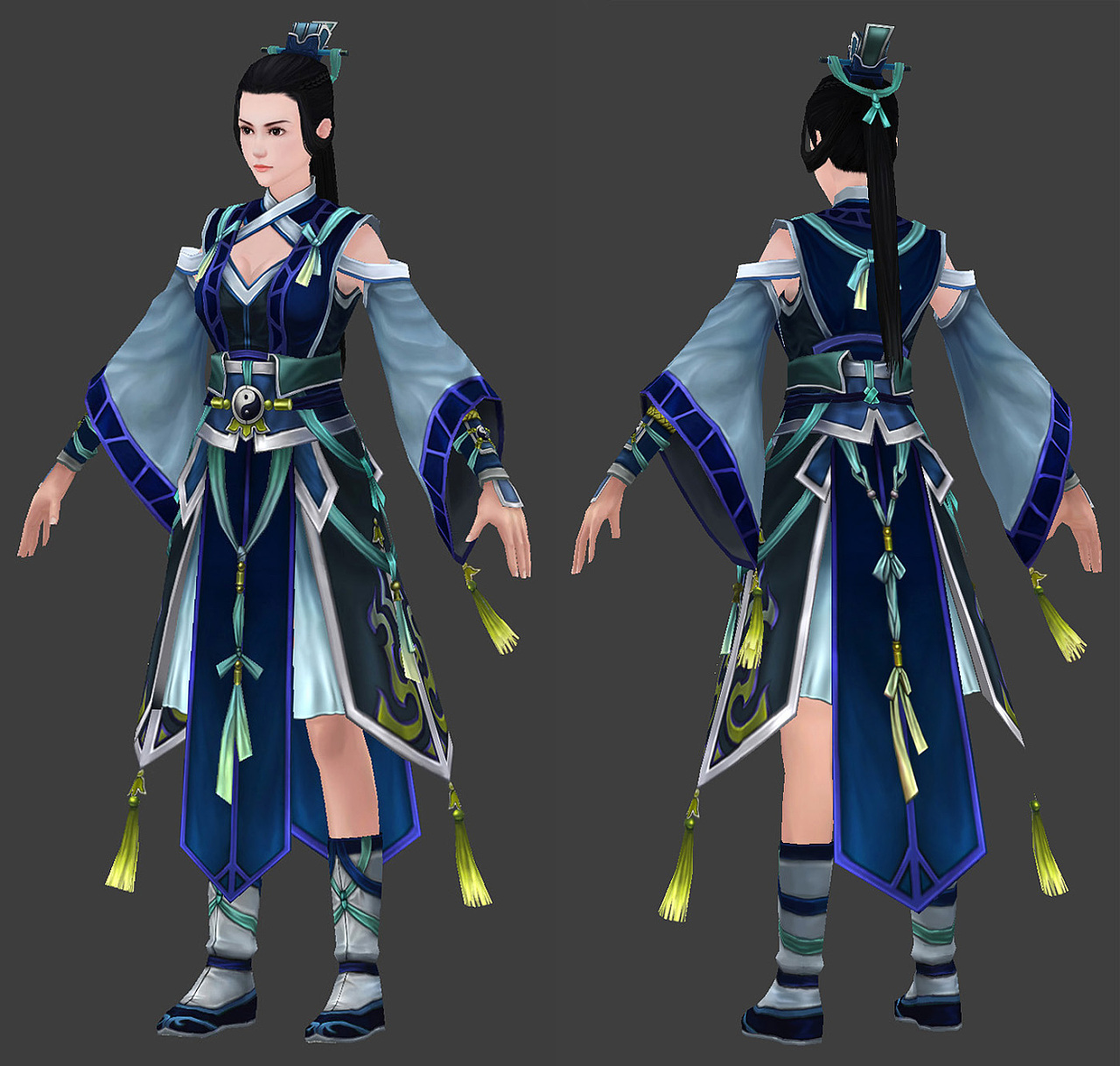 古剑奇谭ol角色|三维|人物/生物|云游者f - 原创作品 - 站酷 (zcool)