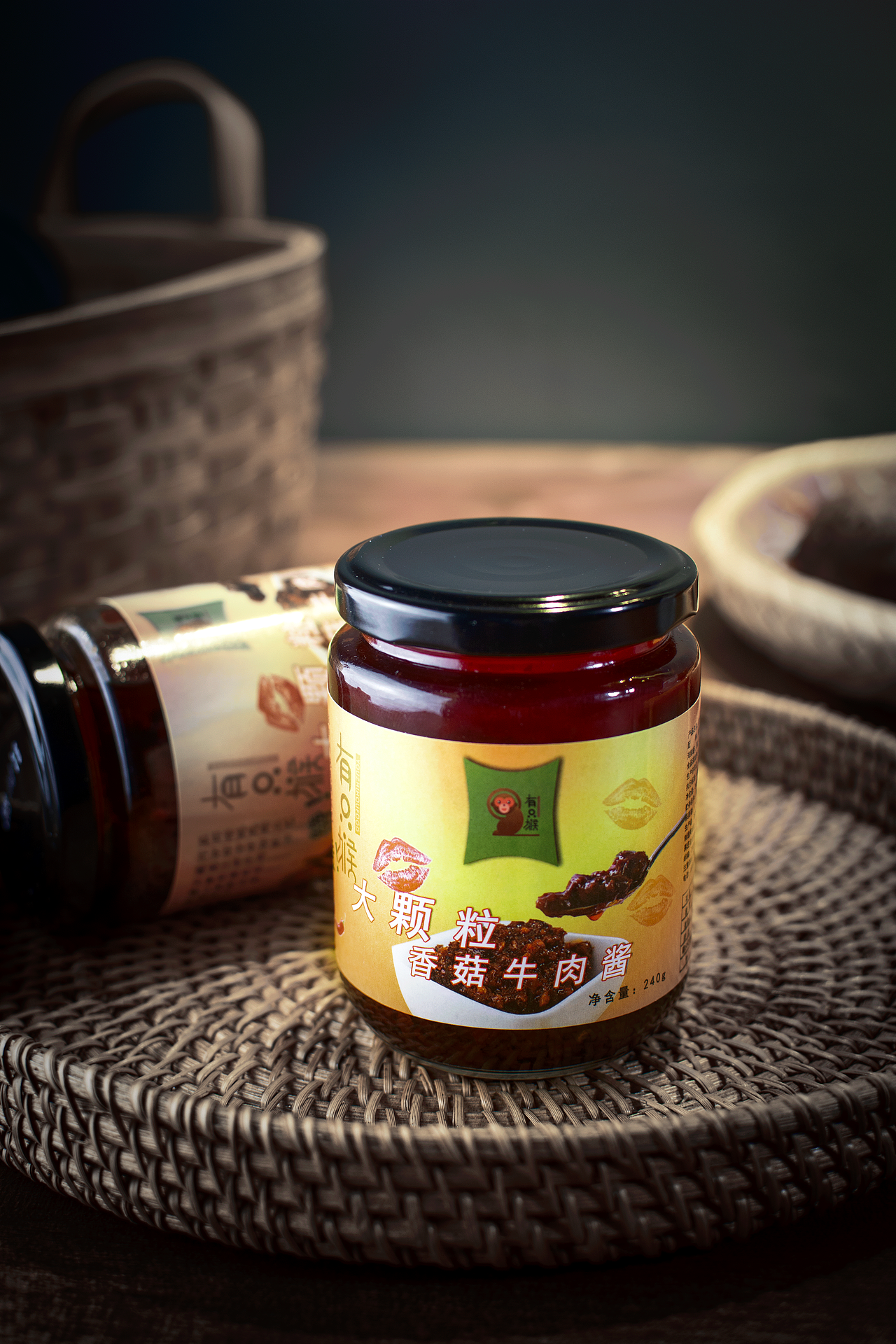 电商拍摄香菇牛肉酱