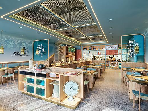 一套餐饮空间效果图表现