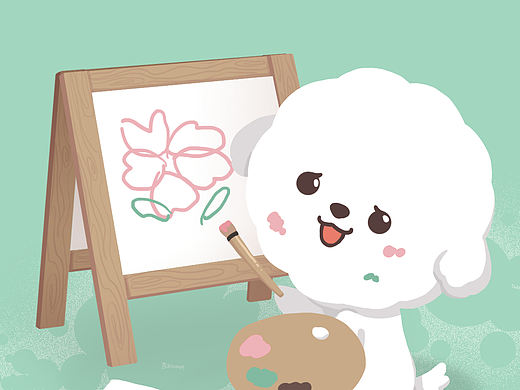 奈娃家族卡通壁纸-樱花季