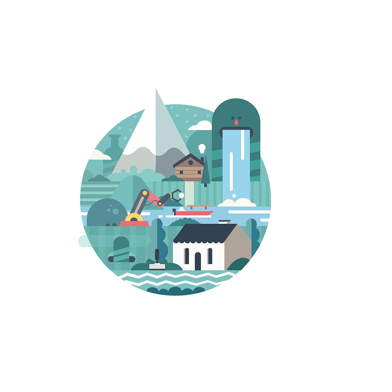 故乡--插画（图ZODgzNjMwMzI=） - 概念设定 - 站酷设计师Ann_an原创素材 - 站酷ZCOOL