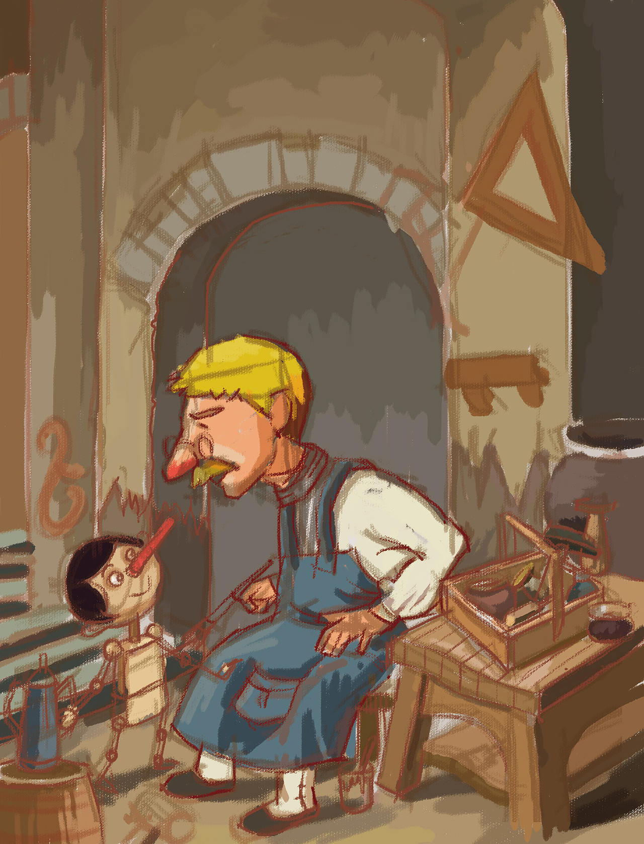 匹诺曹小画练习