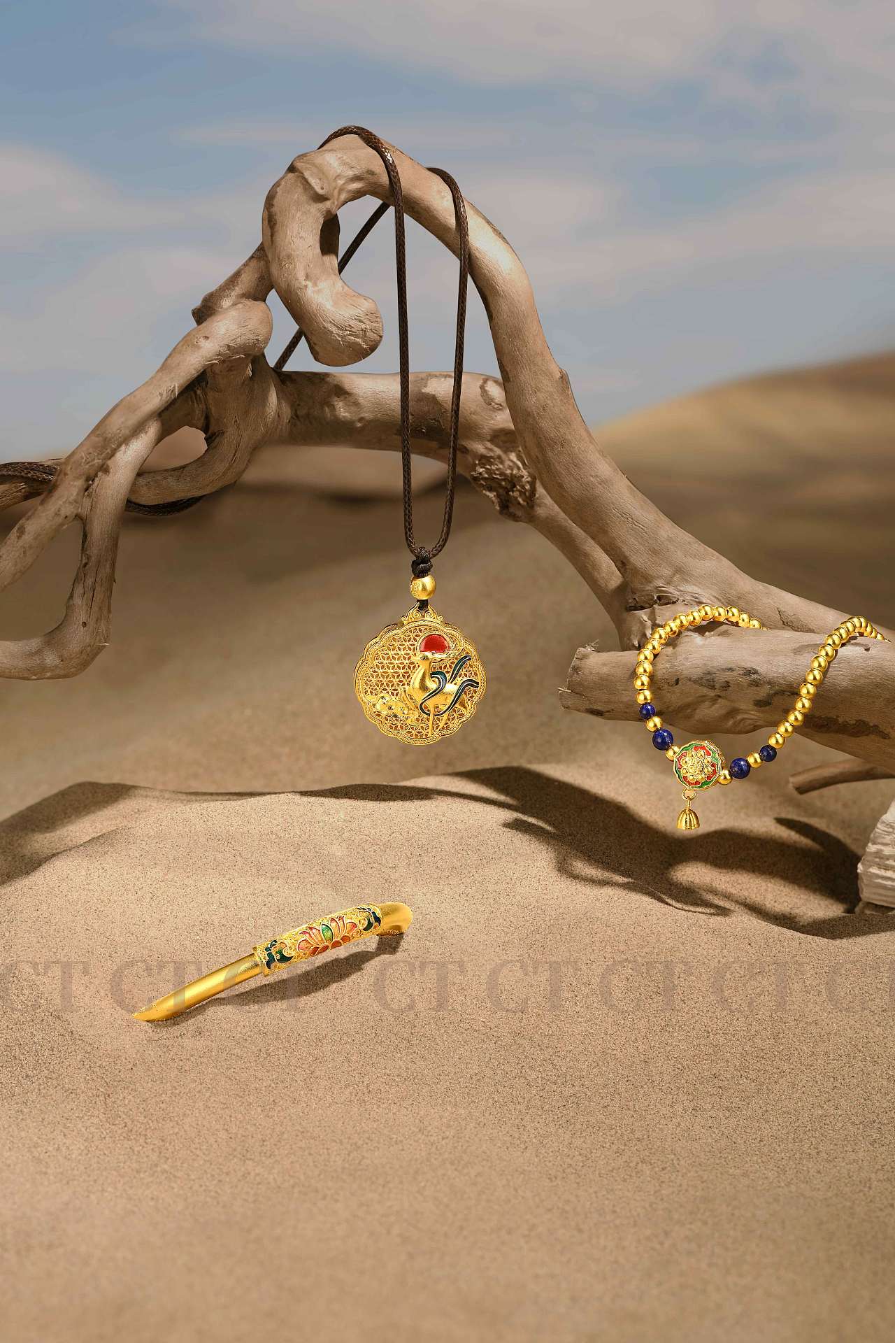 敦煌系列 足金珠宝摄影