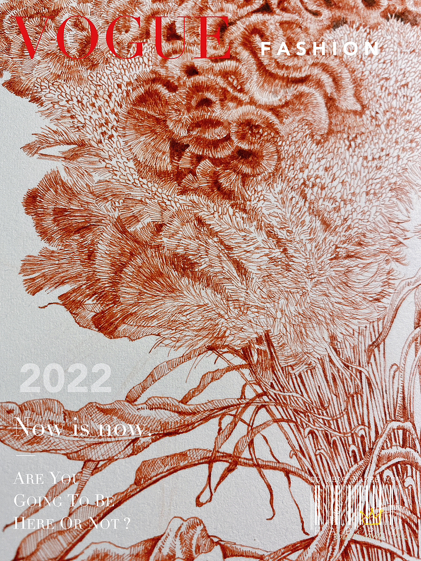 蘸水笔针管笔|鸡冠花