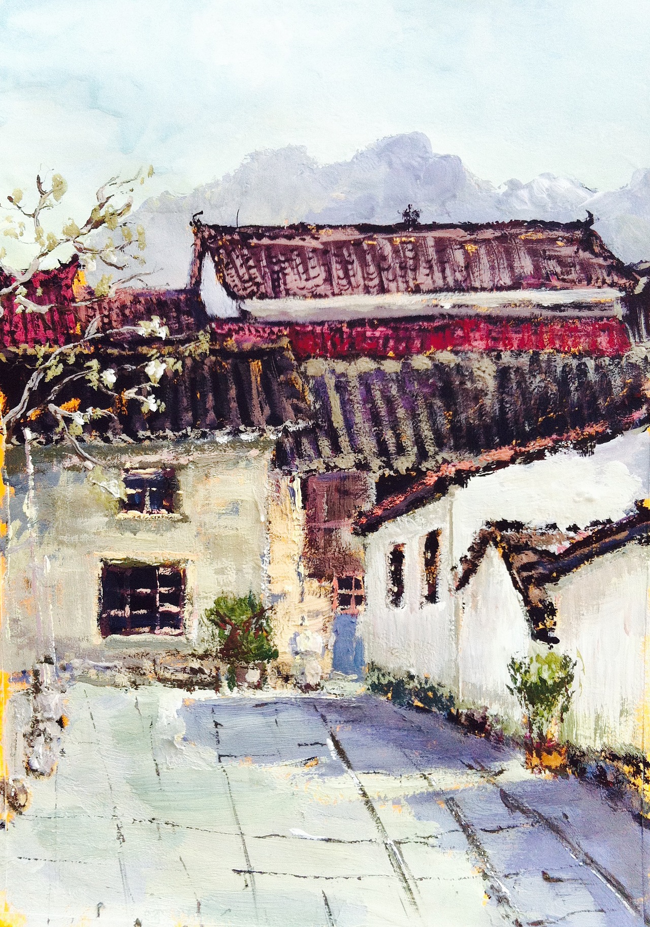 大一的临摹77色彩写生丽水