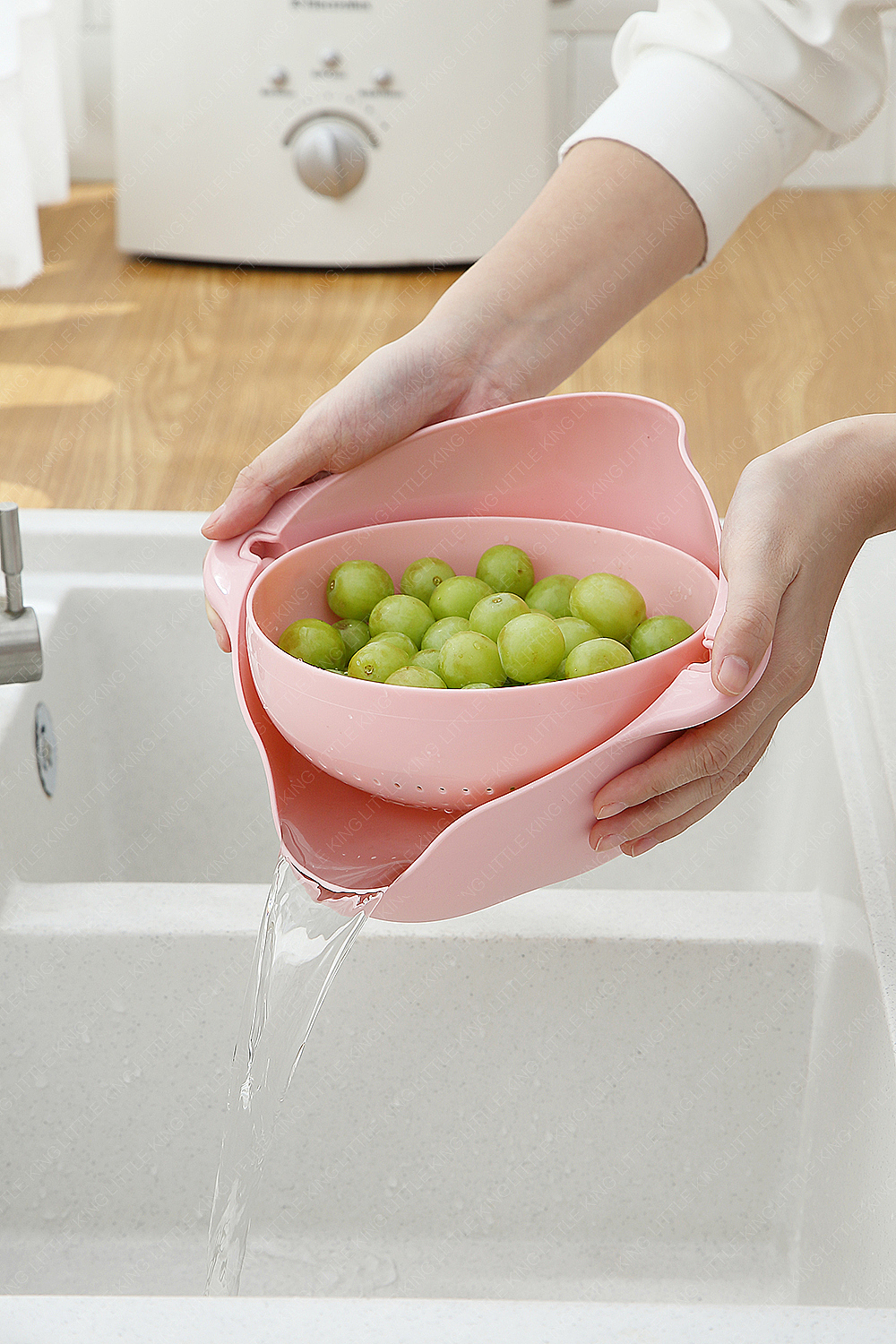 居家日用——北欧风双层沥水篮（图ZMjExMTMwMjQ4） - 产品摄影 - 站酷设计师汕头好哩视觉原创素材 - 站酷ZCOOL