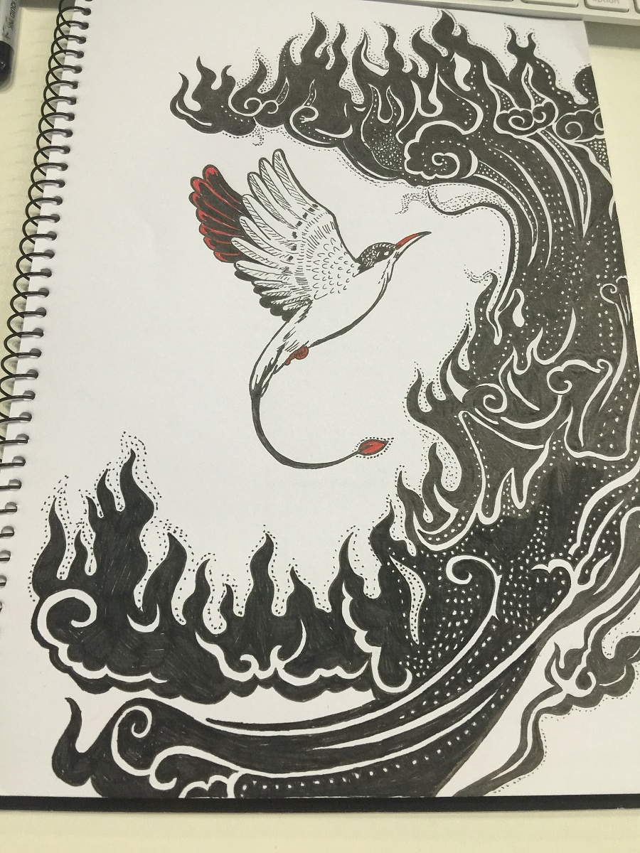 绘画临摹习作【浴火重生】