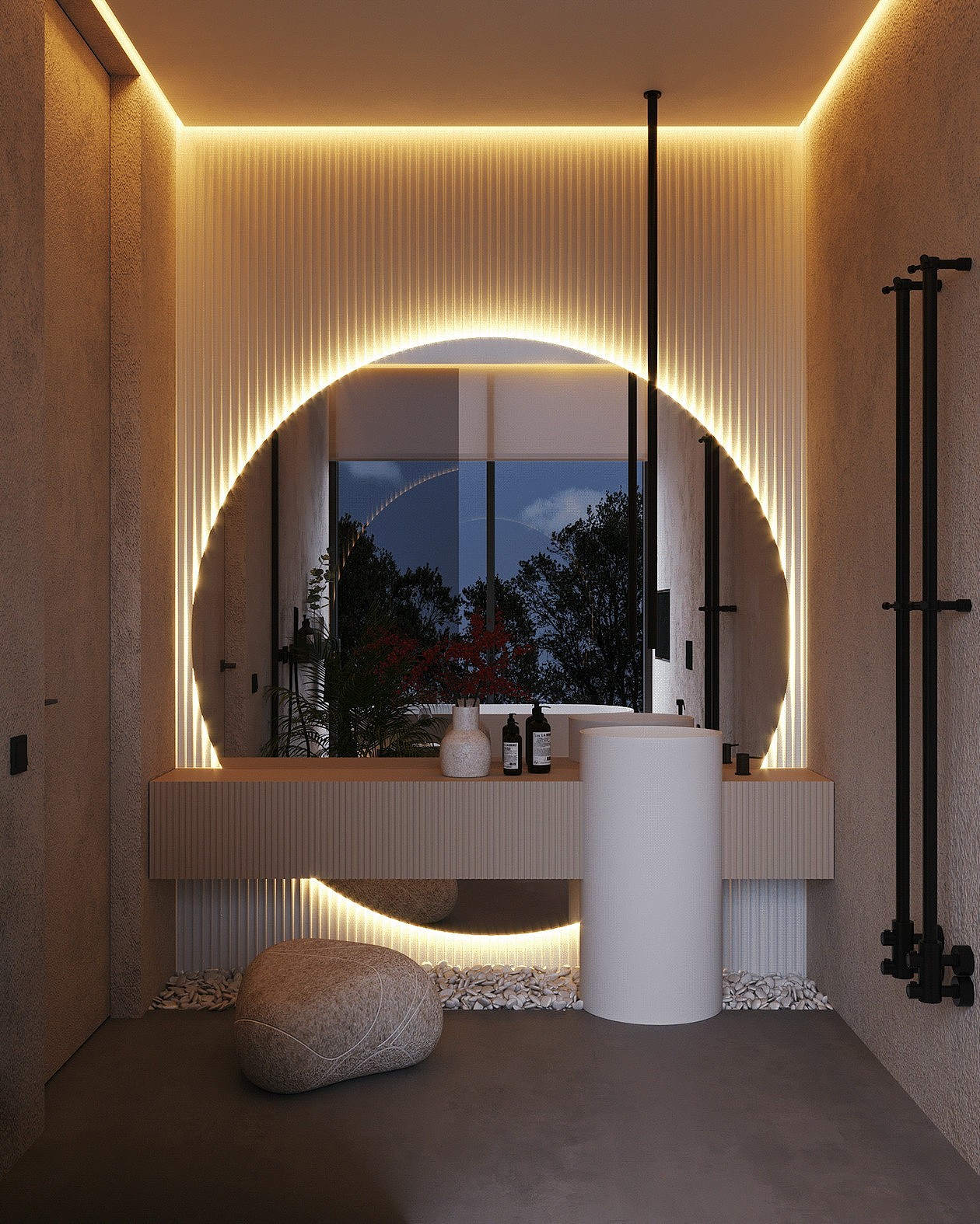 142平挑高空间,工业风设计!