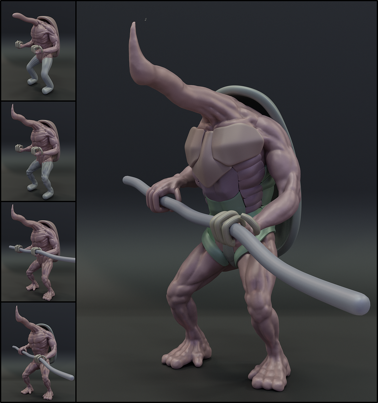 Blender练习-雕塑-从入门到道歉（图ZMjM5NjU4Mjky） - 人物/生物 - 站酷设计师Demaner原创素材 - 站酷ZCOOL