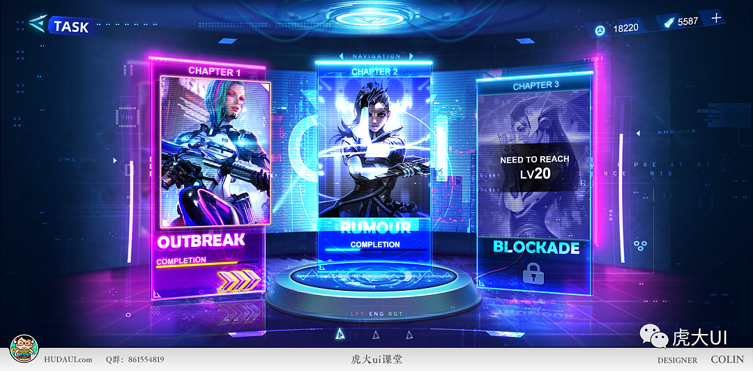 赛博朋克风格尝试（图ZMjQ3MzQ5NTA0） - 游戏UI - 站酷设计师Colin越原创素材 - 站酷ZCOOL