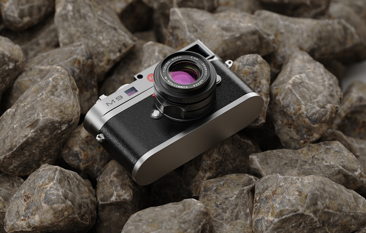 徕卡相机渲染练习|工业/产品|电子产品|土豆熊子 - 原创作品 - 站酷