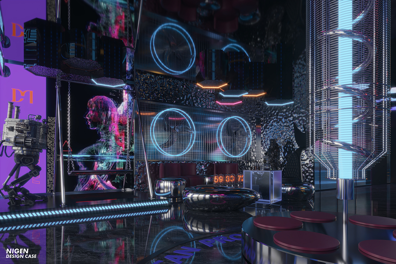 02:24:10程敏c4d卡通形象建模360082徐斌赛博朋克空间12酒吧设计7ip