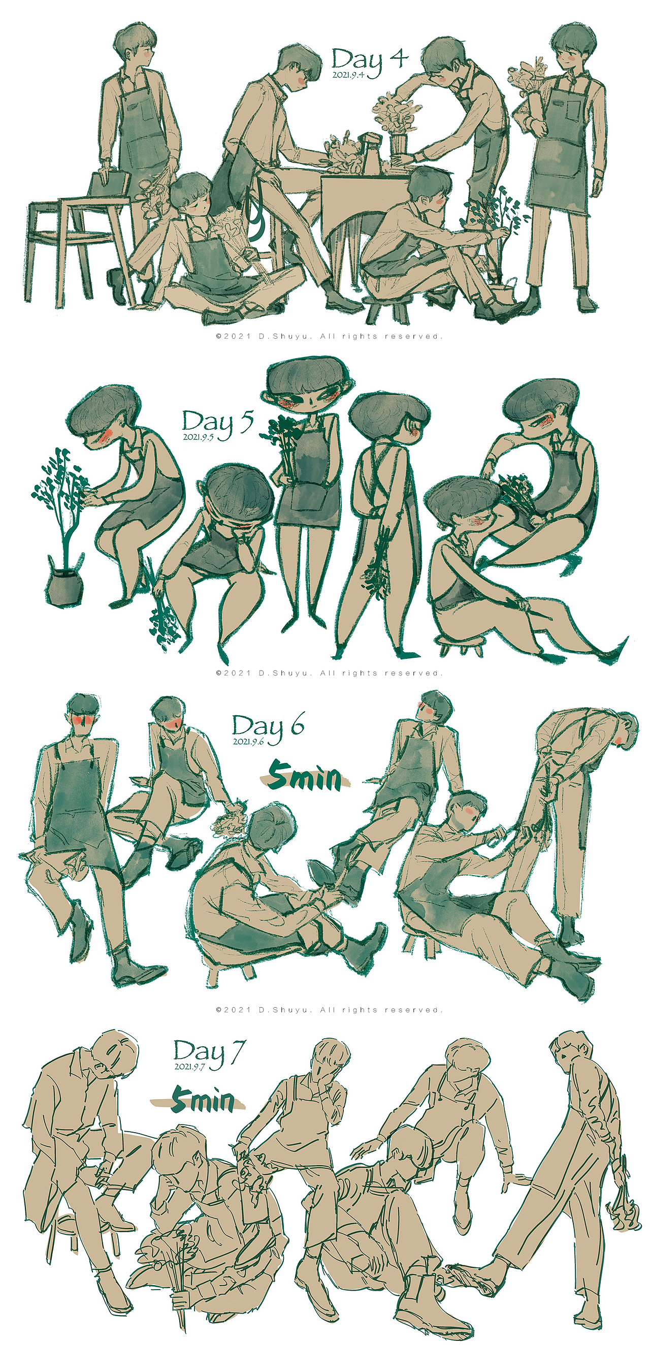 速写挑战 9.1~10.30