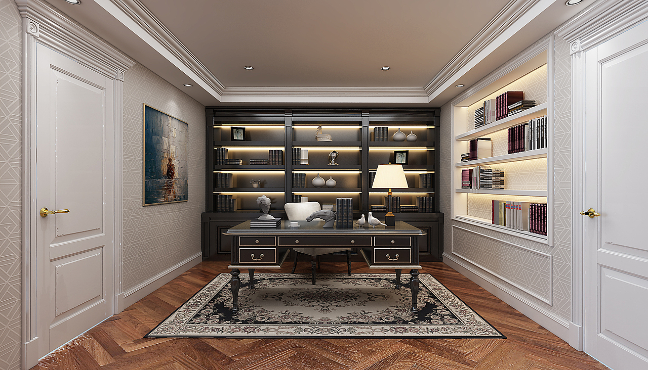 最近完成的一个简欧别墅家装