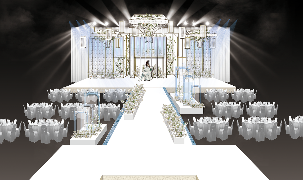婚礼效果图（图ZMjYyNjM5NzA4） - 展陈设计 - 站酷设计师丹是彤原创素材 - 站酷ZCOOL